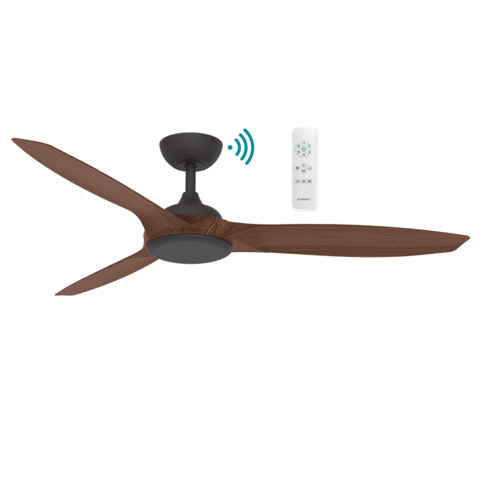 Martec Newport DC 56″ Smart Ceiling Fan With WIFI Remote Control - Old Bronze / Walnut