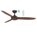 Martec Newport DC 56″ Smart Ceiling Fan With WIFI Remote Control - Old Bronze / Walnut