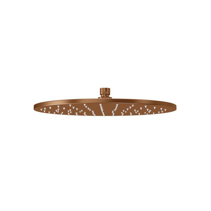 Meir Round Shower Rose 300mm - Lustre Bronze-blue-leaf-bathware