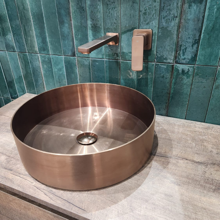 Oliveri - Milan Round Stainless Steel Counter Top Basin Copper