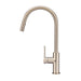 Meir Round Piccola Pull Out Kitchen Mixer Tap - Champagne-blue-leaf-bathware