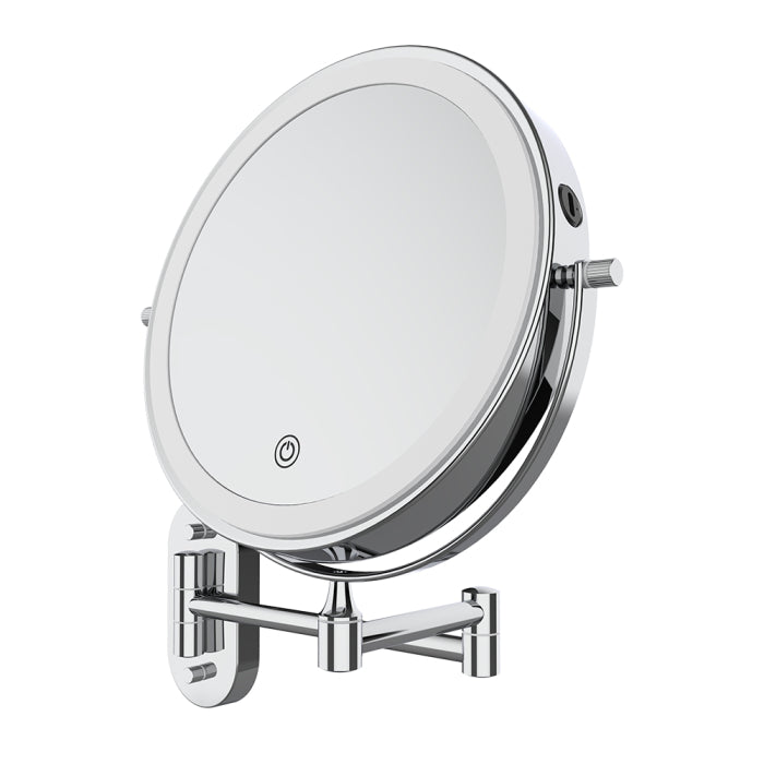 Fienza Swivel LED Magnifying Mirror, Chrome