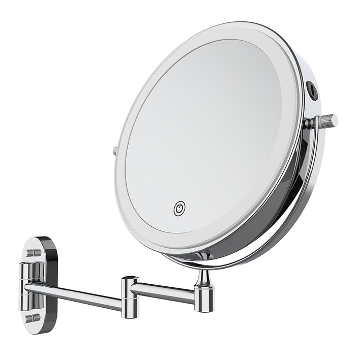 Fienza Swivel LED Magnifying Mirror, Chrome