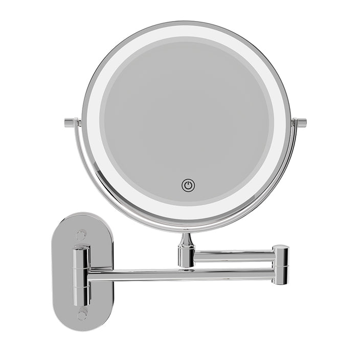 Fienza Swivel LED Magnifying Mirror, Chrome