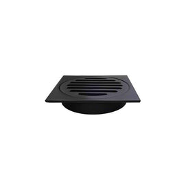 Meir Square Floor Grate Shower Drain 100mm outlet - Matte Black-blue-leaf-bathware