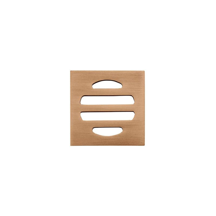 Meir Square Floor Grate Shower Drain 50mm outlet - Lustre Bronze-blue-leaf-bathware