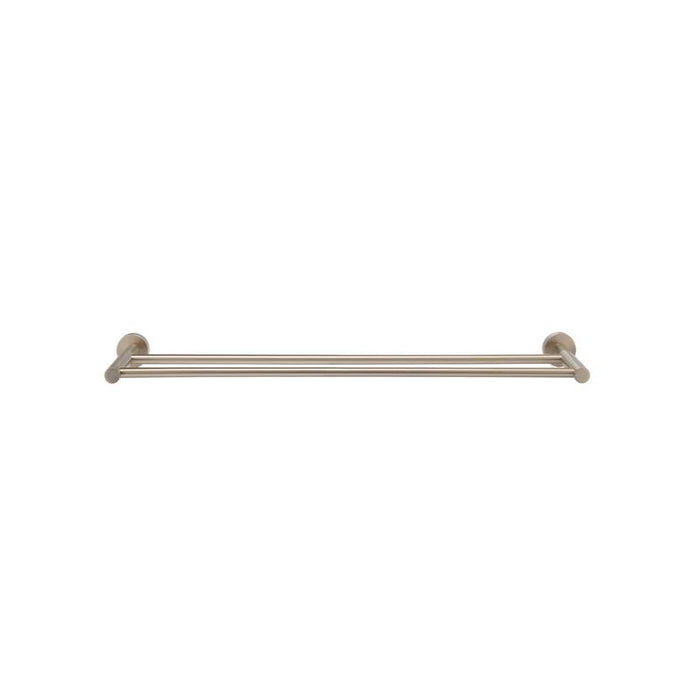 Meir Round Double Towel Rail 600mm - Champagne-blue-leaf-bathware