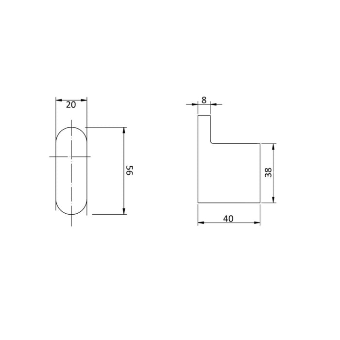 ACL Cora Robe Hook - Chrome