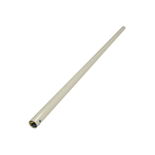 Martec 1800mm DC Downrod Inc Loom 25mm Diameter - White Satin-MDRD72WST-blue-leaf-bathware