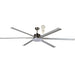 Martec Albatross 72" DC Ceiling Fan With 24W LED Light and Remote - Brushed Nickel-MAFML3BR + MAF180B-blue-leaf-bathware