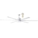 Martec Albatross 72" DC Ceiling Fan With 24W LED Light and Remote - White-MAFML3WR + MAF180W-blue-leaf-bathware