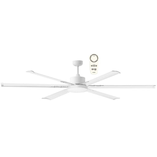 Martec Albatross 72" DC Ceiling Fan With Remote - White-MAFMWR + MAF180W-blue-leaf-bathware