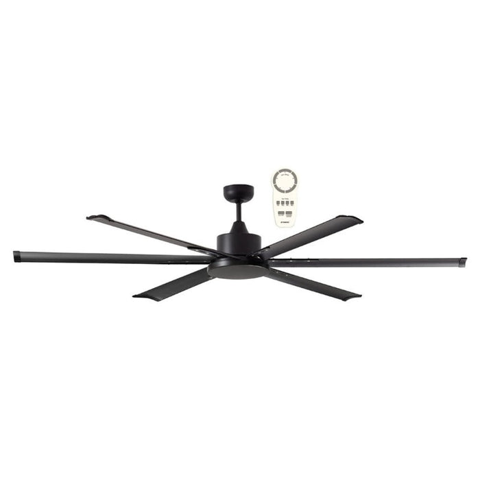 Martec Albatross 84" DC Ceiling Fan With 24W LED Light and Remote - Matt Black-MAFML3MR + MAF210M-blue-leaf-bathware