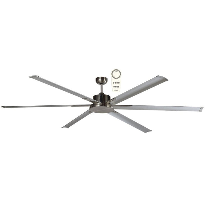 Martec Albatross 84" DC Ceiling Fan With Remote - Brushed Nickel-MAFMBR + MAF210B-blue-leaf-bathware