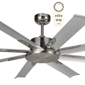 Martec Albatross Mini 65″ DC Ceiling Fan With Remote - Brushed Nickel