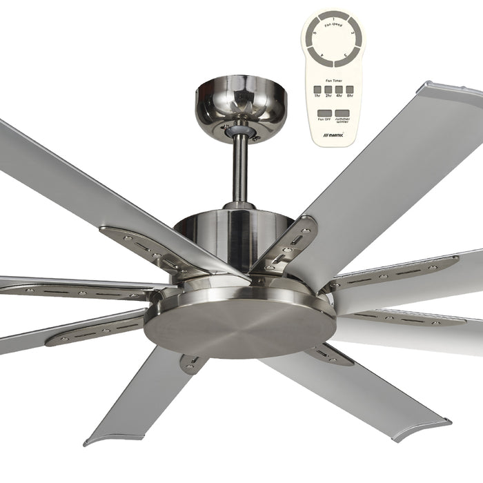 Martec Albatross Mini 65″ DC Ceiling Fan With Remote - Brushed Nickel