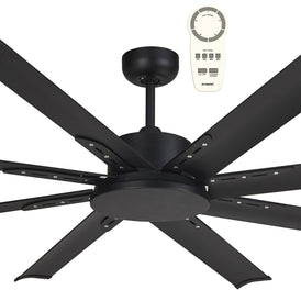 Martec Albatross Mini 65″ DC Ceiling Fan With Remote - Matt Black