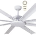 Martec Albatross Mini 65″ DC Ceiling Fan With Remote - Matt White