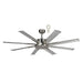 Martec Albatross Mini 65" DC Ceiling Fan With Remote - Brushed Nickel-MAF168BR-blue-leaf-bathware