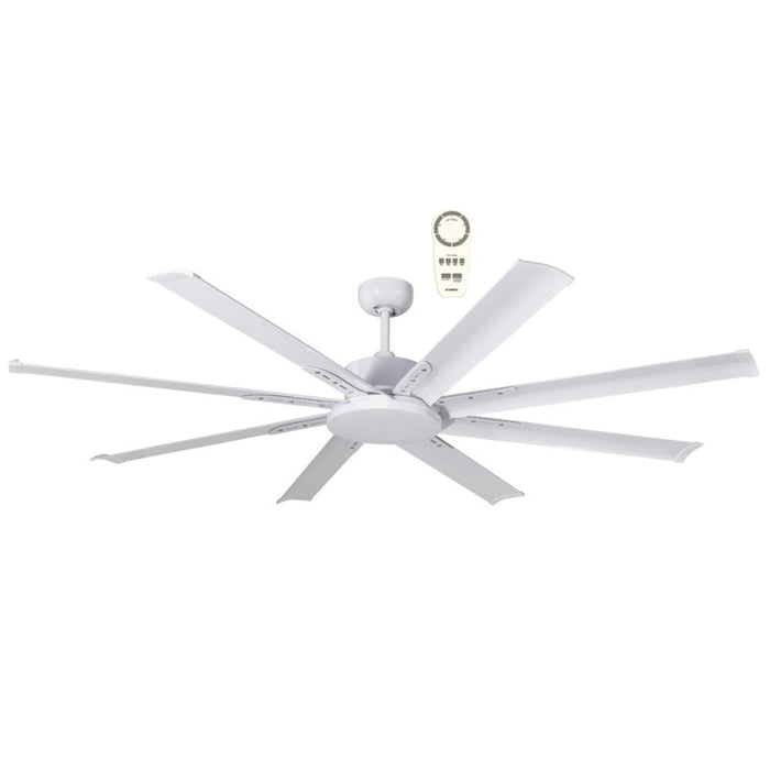 Martec Albatross Mini 65" DC Ceiling Fan With Remote - White-MAF168WR-blue-leaf-bathware