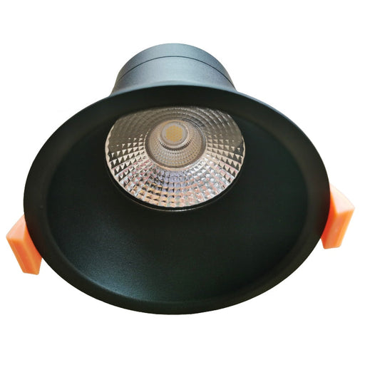 Martec Class II 10W Tricolour LED Downlight - Matt Black-TLCD34510MD-blue-leaf-bathware