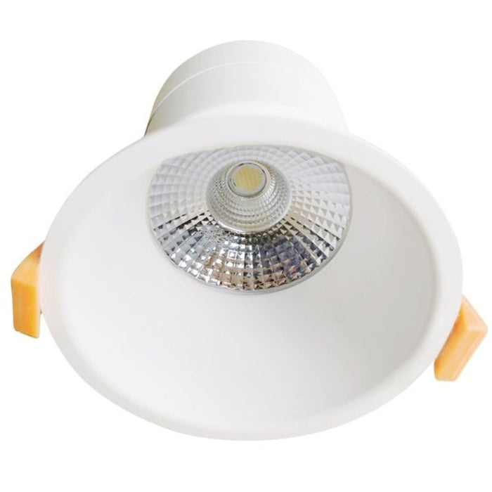 Martec Class II 10W Tricolour LED Downlight - Matt White-TLCD34510WD-blue-leaf-bathware