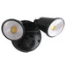 Martec Defender 20W Tricolour LED Double Security Light - Matt Black-MLXD3452M-blue-leaf-bathware