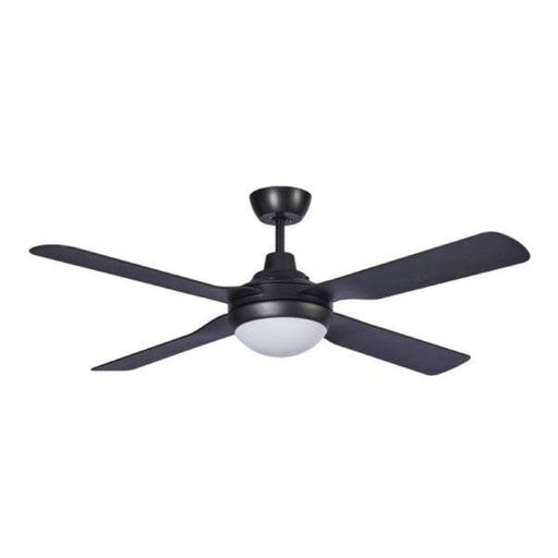 Martec Discovery AC Ceiling Fan with Light - Matt Black-blue-leaf-bathware