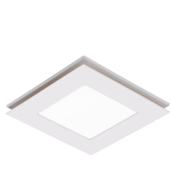 Martec Flow Square Exhaust Fan with Tricolour LED light - White-blue-leaf-bathware