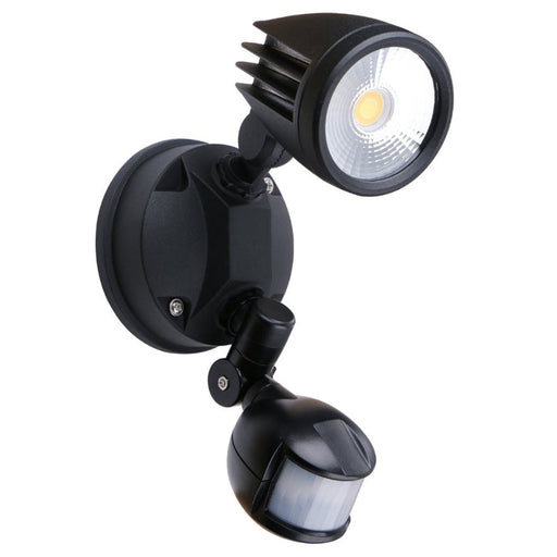 Martec Fortress II 15W Tricolour LED Single Security Light - Matt Black-MLXF3451MS-blue-leaf-bathware