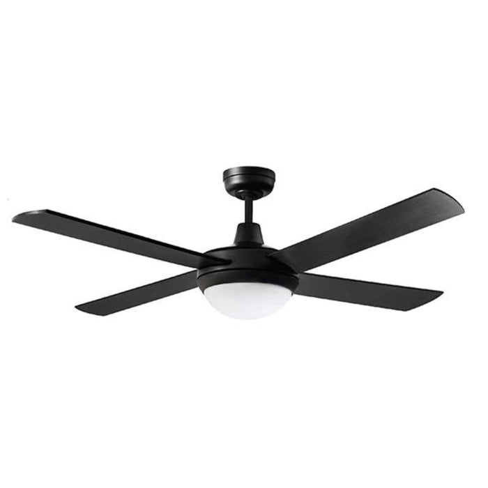 Martec Lifestyle 52" AC Ceiling Fan with Light - Matt Black-blue-leaf-bathware