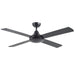 Martec Link 48" AC Ceiling Fan - Matt Black-FSL124M-blue-leaf-bathware