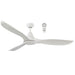 Martec Wave DC Ceiling Fan with Light - White Satin-blue-leaf-bathware