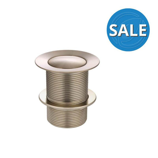 Meir 40MM POP UP WASTE - NO OVERFLOW / UNSLOTTED Champagne-blue-leaf-bathware