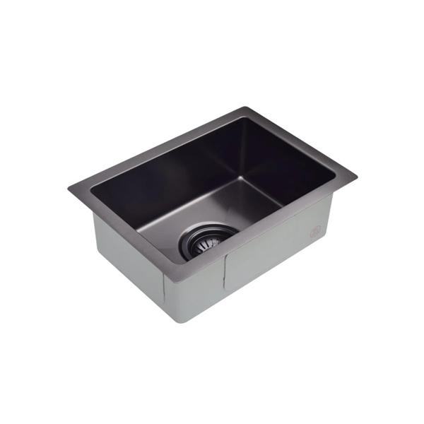 Meir Bar Sink Single Bowl 272 x 382mm - Brushed Gun Metal-MKSP-S322222-GM-blue-leaf-bathware