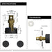 Meir Circular Wall Taps - Lustre Bronze-blue-leaf-bathware