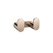 Meir Curvaé Double Robe Hook - Champagne-blue-leaf-bathware