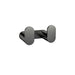 Meir Curvaé Double Robe Hook - Shadow Gunmetal-blue-leaf-bathware