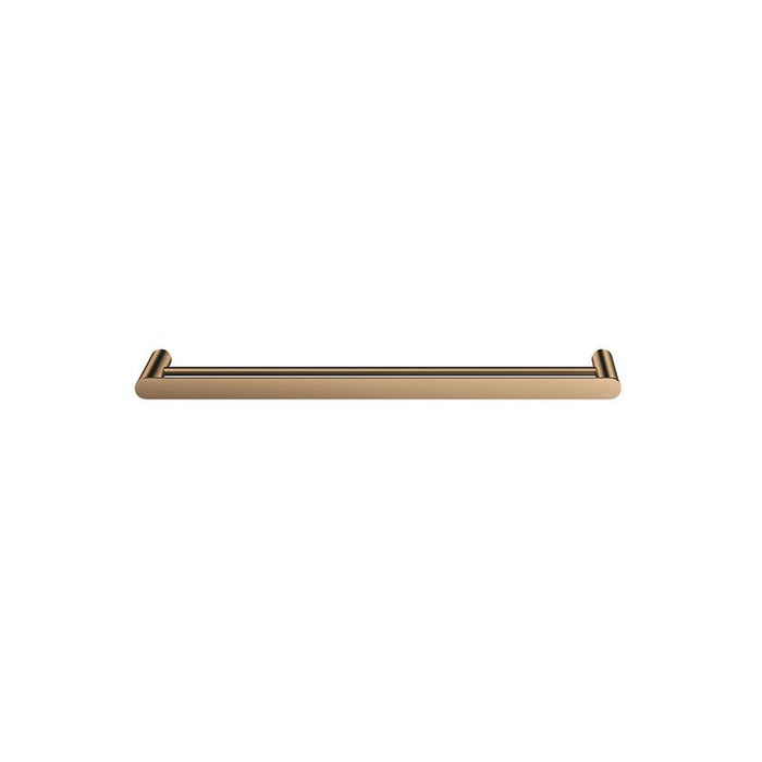 Meir Curvaé Double Towel Rail 600mm - Lustre Bronze-blue-leaf-bathware