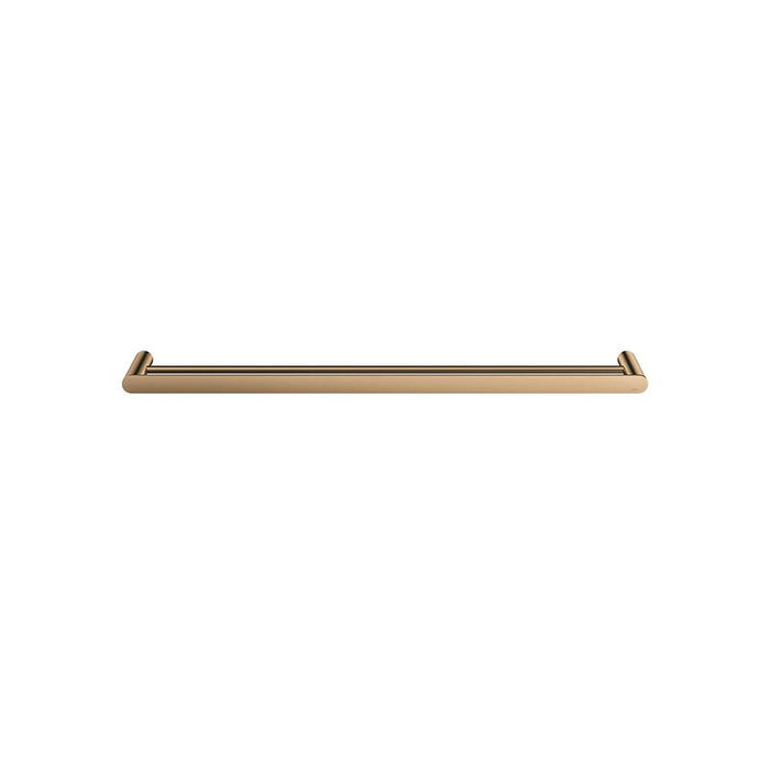 Meir Curvaé Double Towel Rail 800mm - Lustre Bronze-blue-leaf-bathware