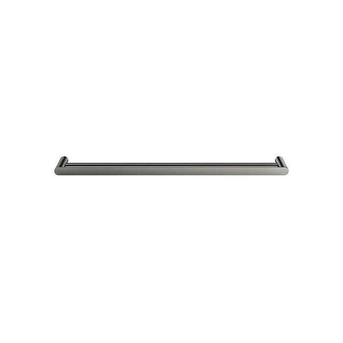 Meir Curvaé Double Towel Rail 800mm - Shadow Gunmetal-blue-leaf-bathware