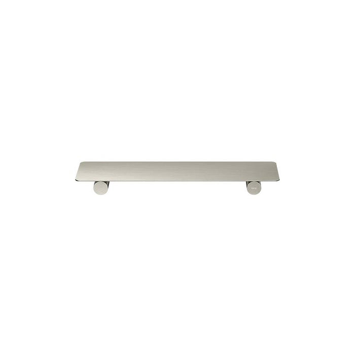 Meir Curvaé Shower Shelf 400mm - PVD Brushed Nickel-blue-leaf-bathware