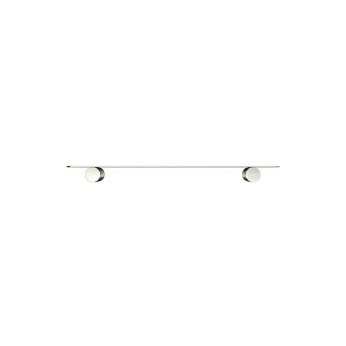 Meir Curvaé Shower Shelf 400mm - PVD Brushed Nickel-blue-leaf-bathware