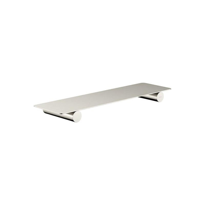 Meir Curvaé Shower Shelf 400mm - PVD Brushed Nickel-blue-leaf-bathware