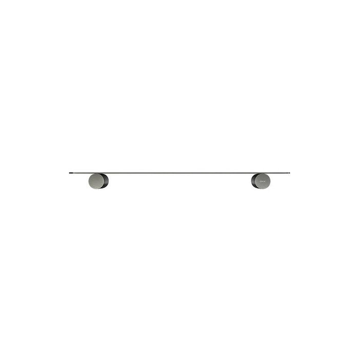 Meir Curvaé Shower Shelf 400mm - PVD Shadow Gunmetal-blue-leaf-bathware