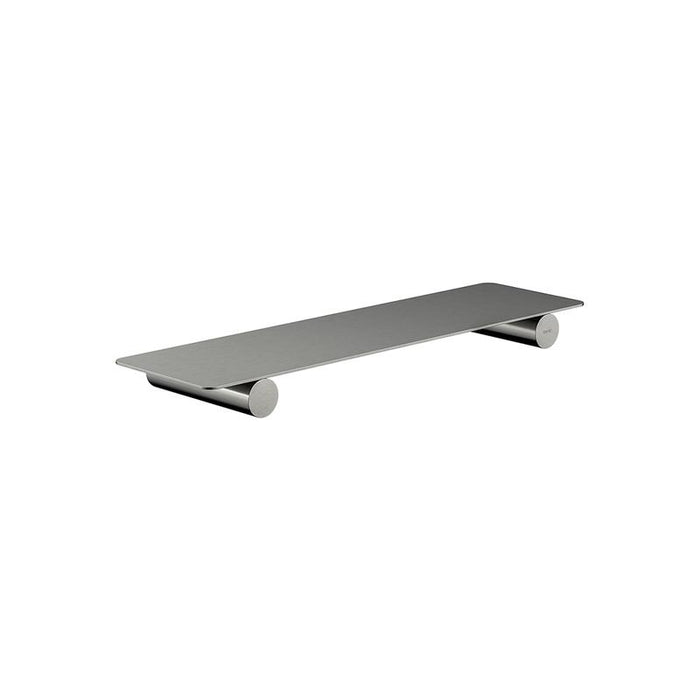 Meir Curvaé Shower Shelf 400mm - PVD Shadow Gunmetal-blue-leaf-bathware