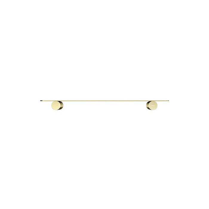 Meir Curvaé Shower Shelf 400mm - PVD Tiger Bronze-blue-leaf-bathware