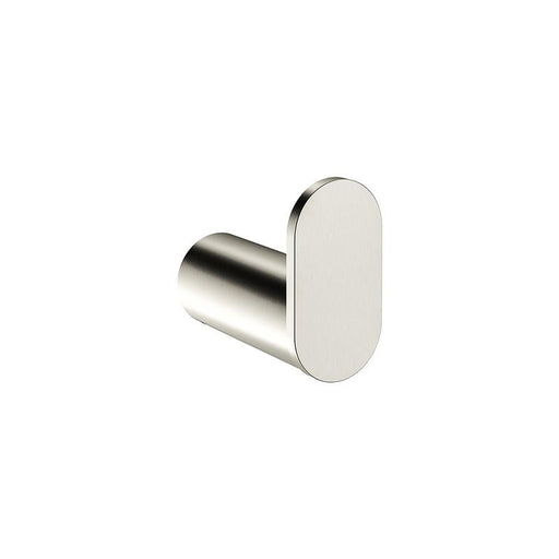 Meir Curvaé Single Robe Hook - PVD Brushed Nickel-blue-leaf-bathware