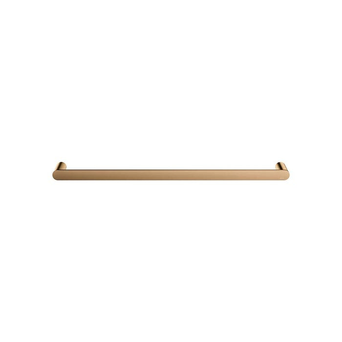 Meir Curvaé Single Towel Rail 600mm - Lustre Bronze-blue-leaf-bathware