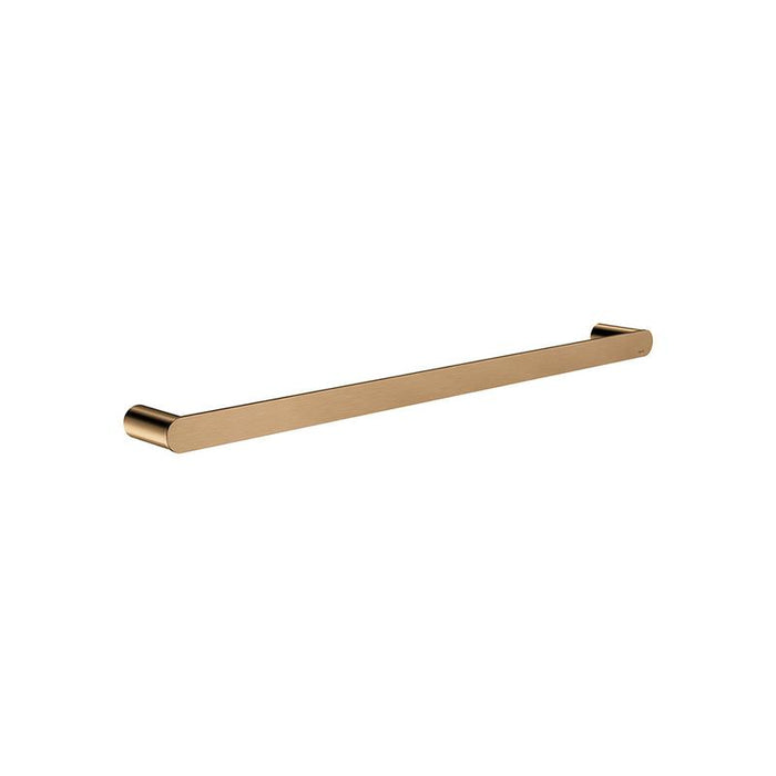 Meir Curvaé Single Towel Rail 600mm - Lustre Bronze-blue-leaf-bathware